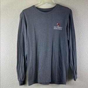 Southern Heritage grey classic freedom long sleeve graphic t shirt size medium